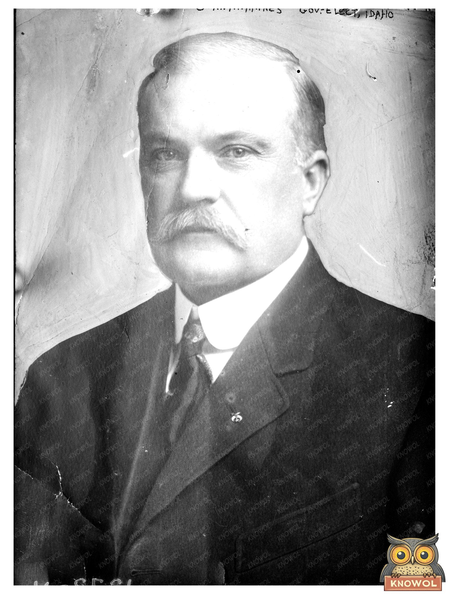 Historical Portrait of Idaho Governor John M. Haines