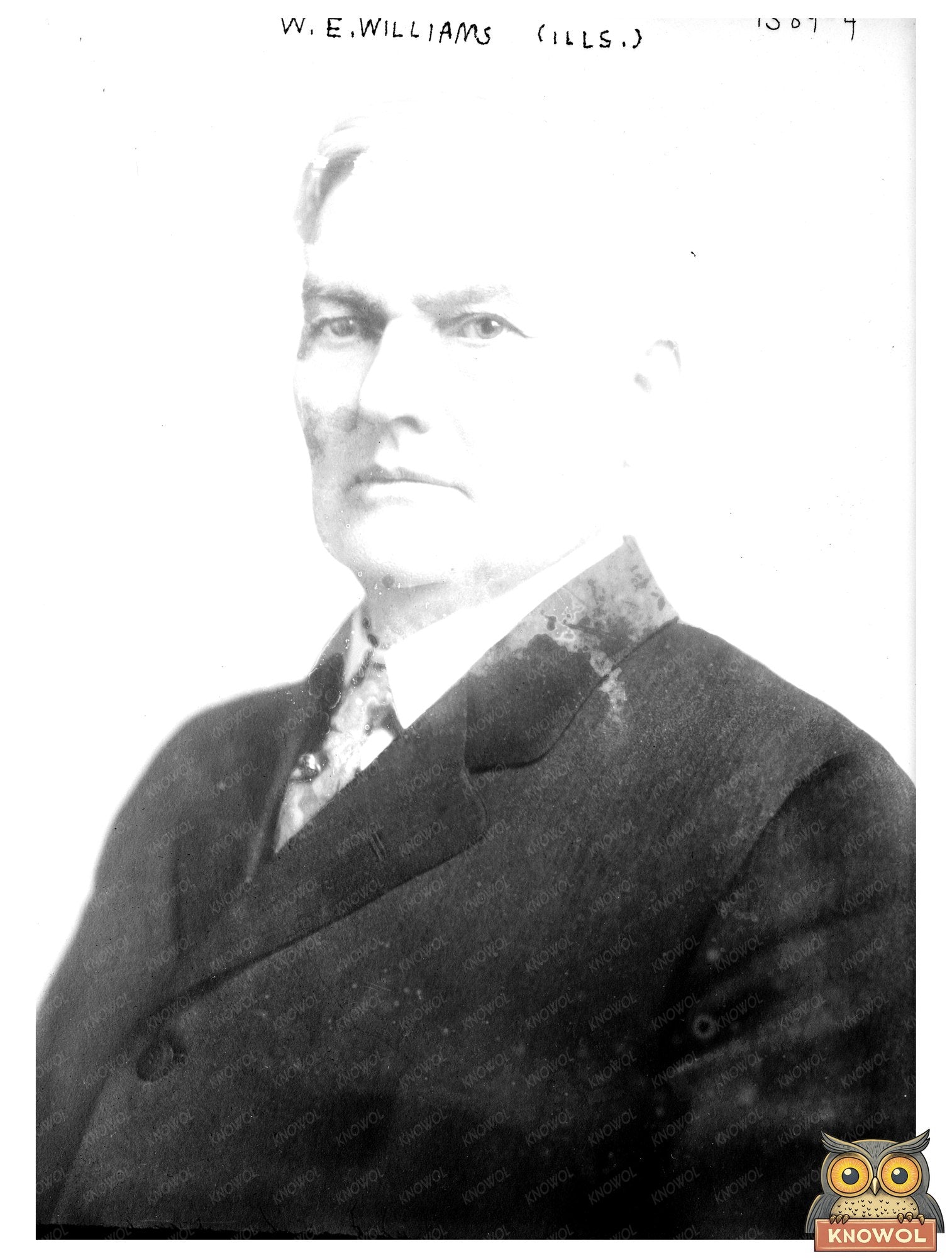 Vintage Portrait of W.E. Williams from Illinois