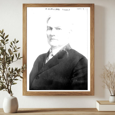 Vintage Portrait of W.E. Williams from Illinois