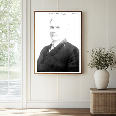 Vintage Portrait of W.E. Williams from Illinois