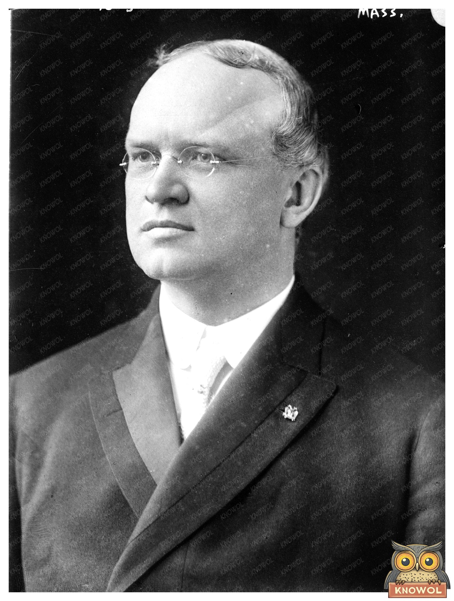 Historic Portrait of Notable Massachusetts Politician