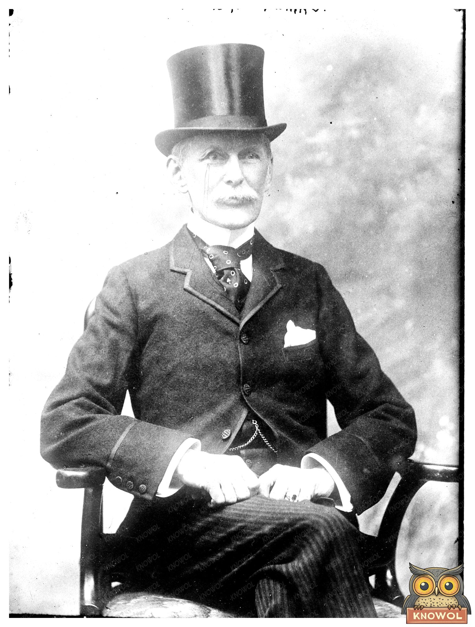Vintage Portrait of an Early American Industry Leader