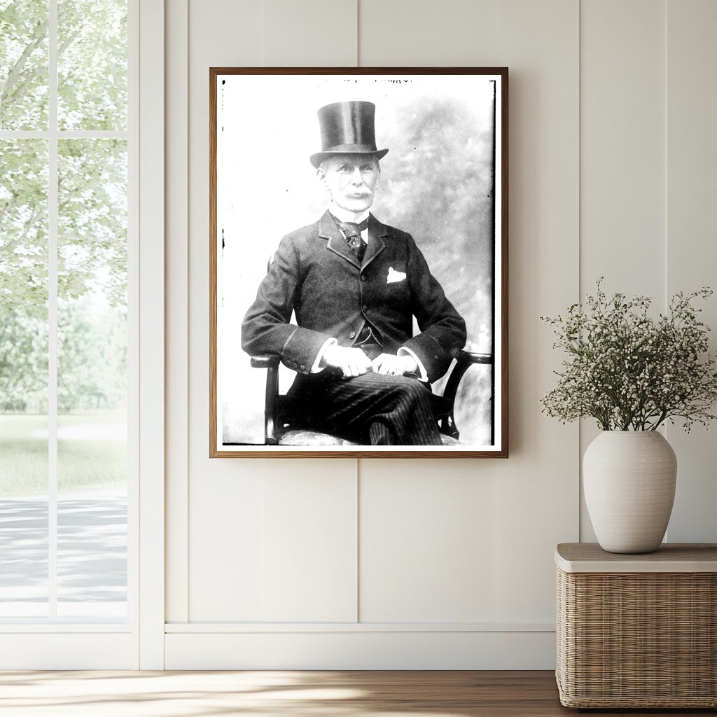 Vintage Portrait of an Early American Industry Leader