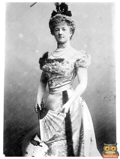 Elegant Portrait of Early 20th Century Society Matron