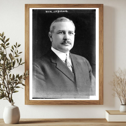 Vintage Portrait of Early 20th Century Politician