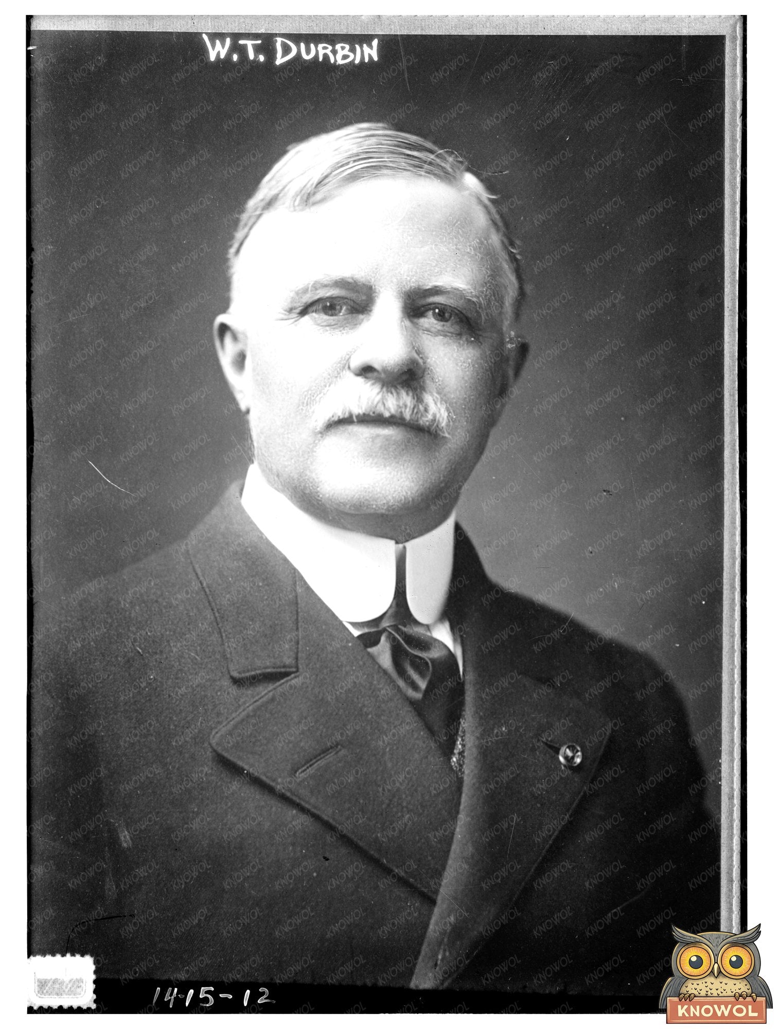 Early 20th Century Portrait of W.T. Durbin