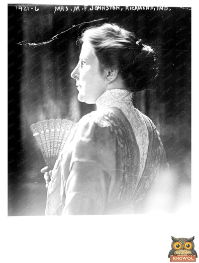 Elegant Portrait of Mrs. M.F. Johnston, Richmond