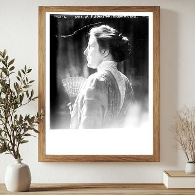 Elegant Portrait of Mrs. M.F. Johnston, Richmond