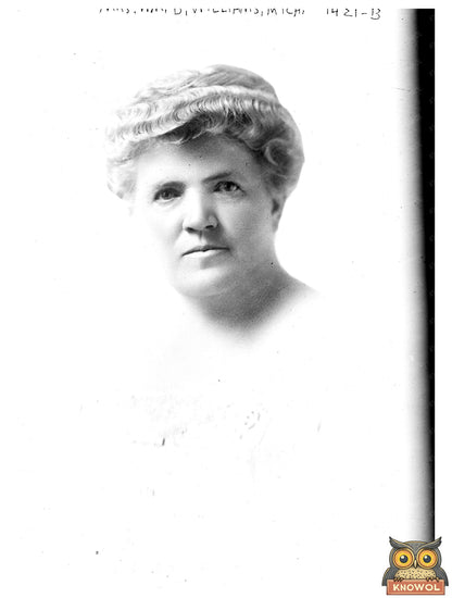Elegant Portrait of Michigans Mrs. William B. Williams