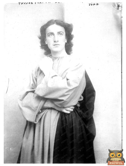 1910 Passion Play Performance: A Dramatic Moment