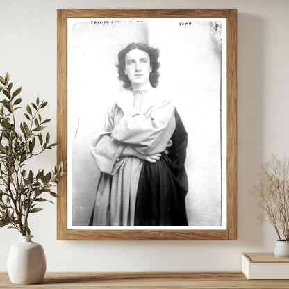 1910 Passion Play Performance: A Dramatic Moment