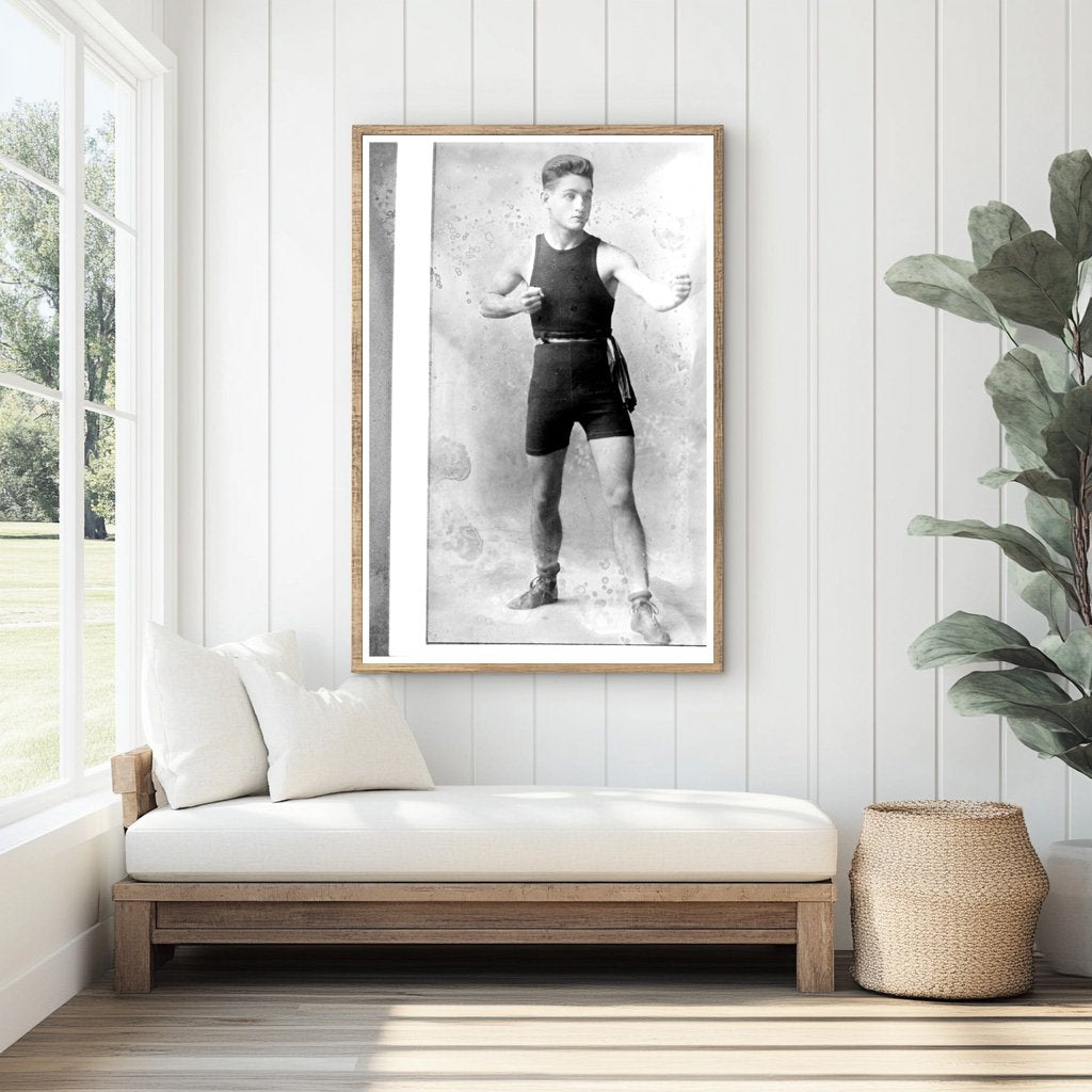 Vintage Portrait of a Boxing Legend: Frankie Burns