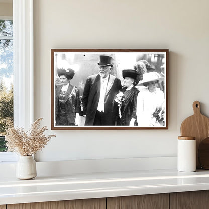 Historic 1911 Portrait of Wyoming Governor & Family