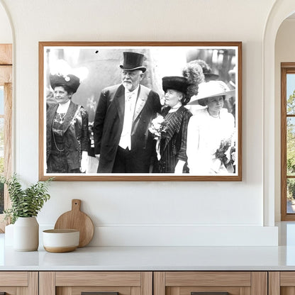 Historic 1911 Portrait of Wyoming Governor & Family