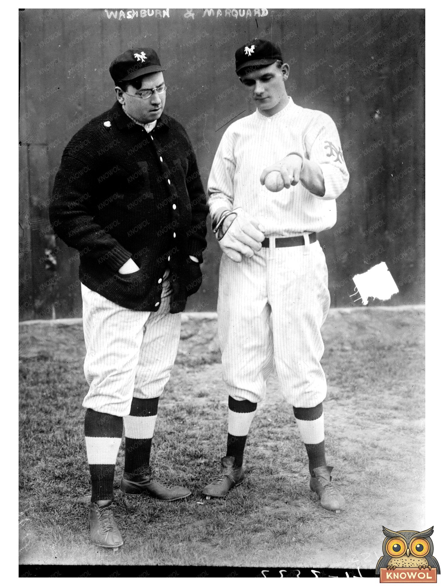 Historic 1911 Baseball Duo: Washburn & Marquard