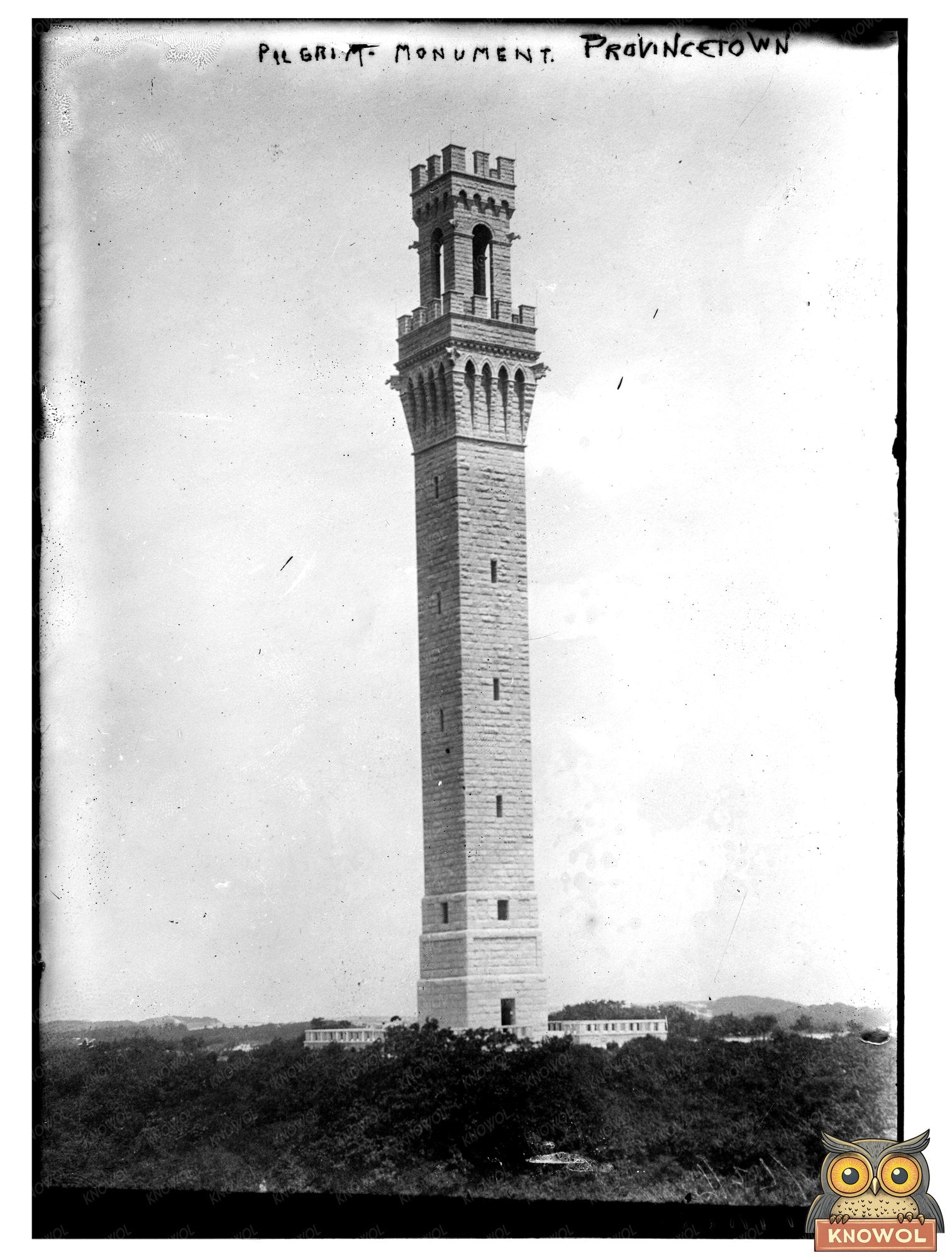 Historic Pilgrim Monument in Provincetown, MA 1910