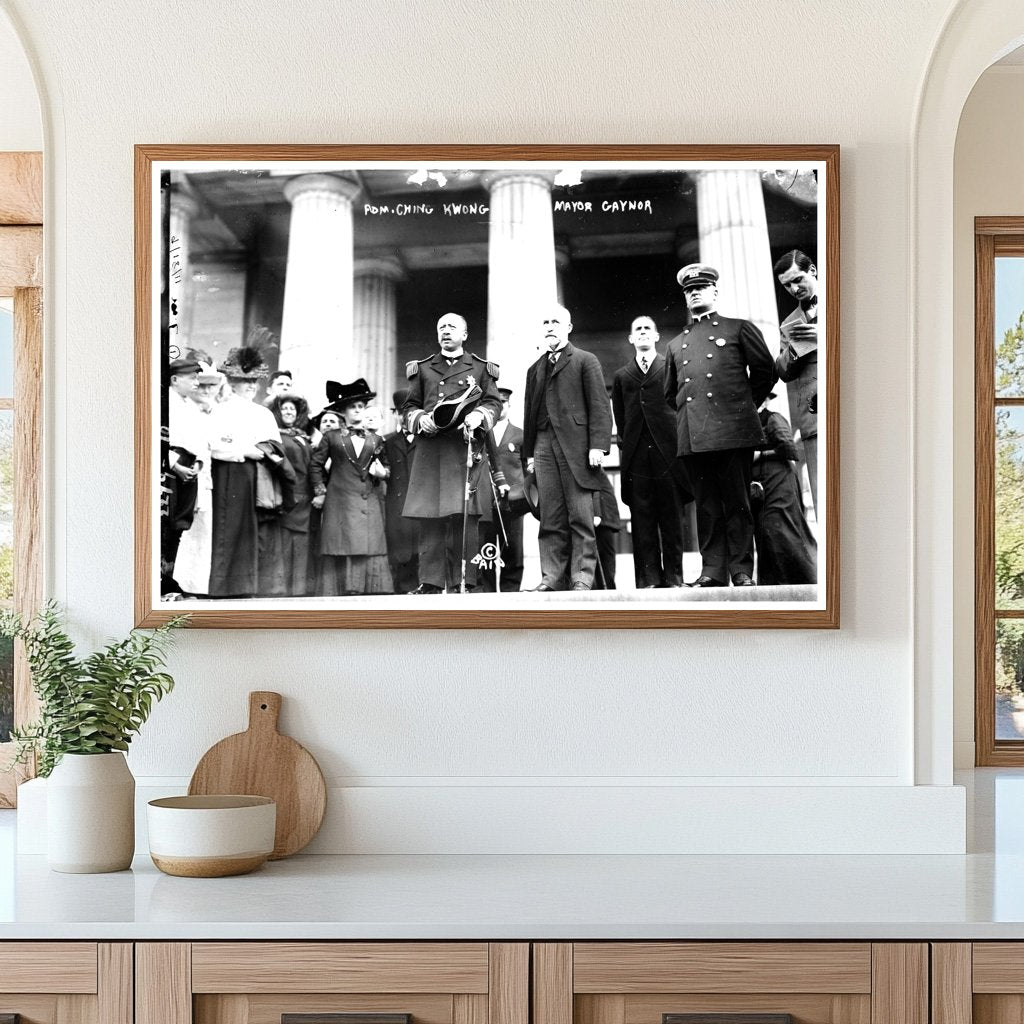 Historic 1911 Meeting: Admiral Ching Kwong & NYC Mayor