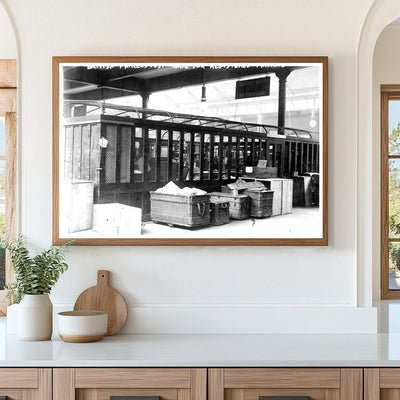 Vintage British Parcel Post Cage from Early 1900s