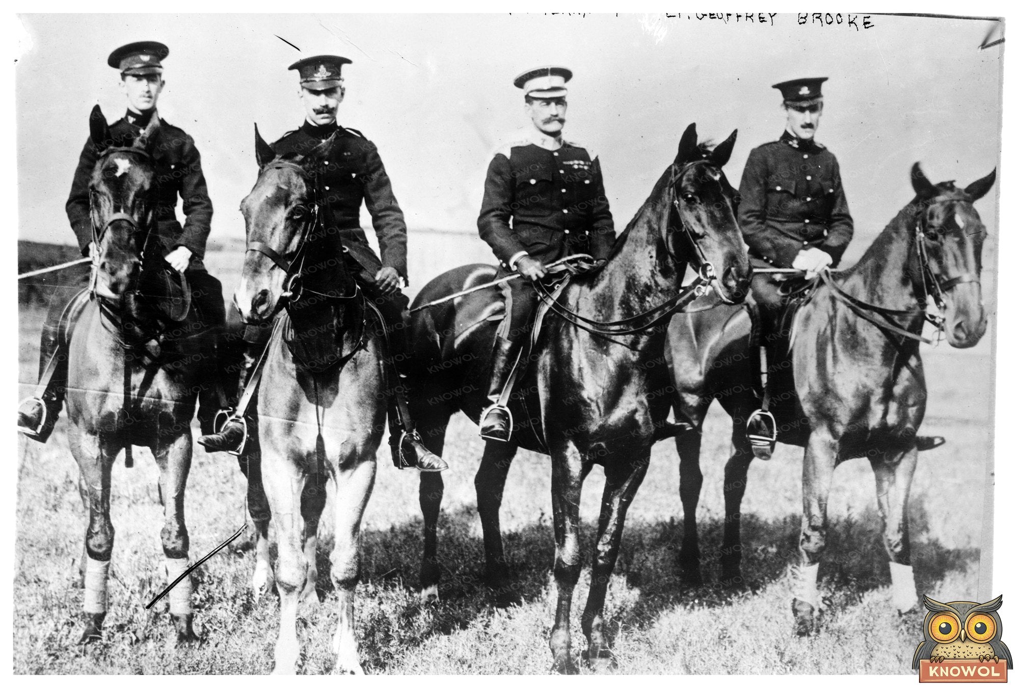 1910 Portrait of Four Distinguished Military Officers