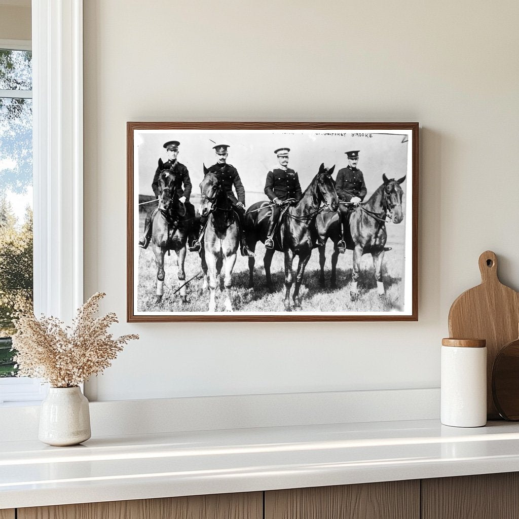 1910 Portrait of Four Distinguished Military Officers