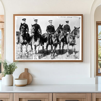 1910 Portrait of Four Distinguished Military Officers