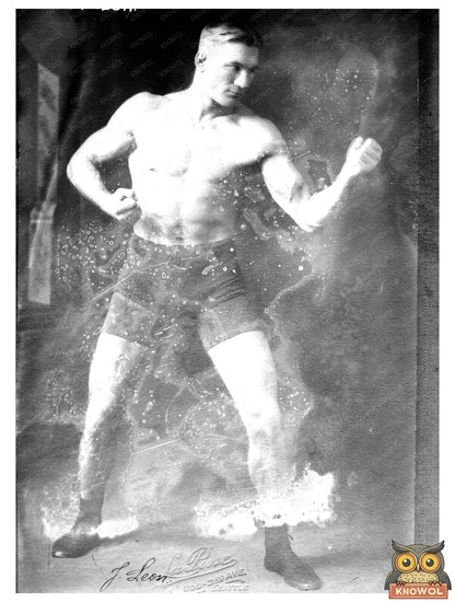 1910s Boxing Intensity: Jack Leon in Action
