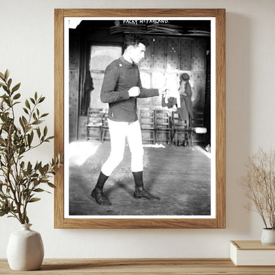 Vintage Boxing Star Packy McFarland in Action