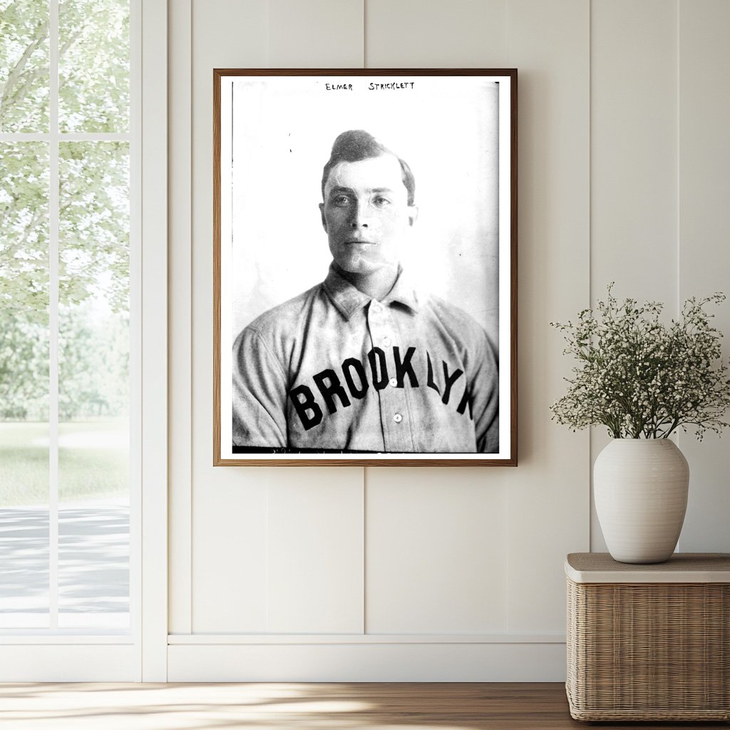 1906 Brooklyn Baseball Outfielder Strickletts Moment