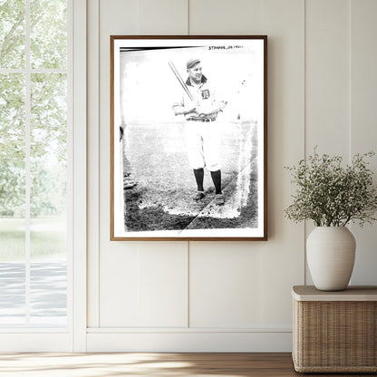 1911 Vintage Baseball Star: Oscar Stanage Portrait