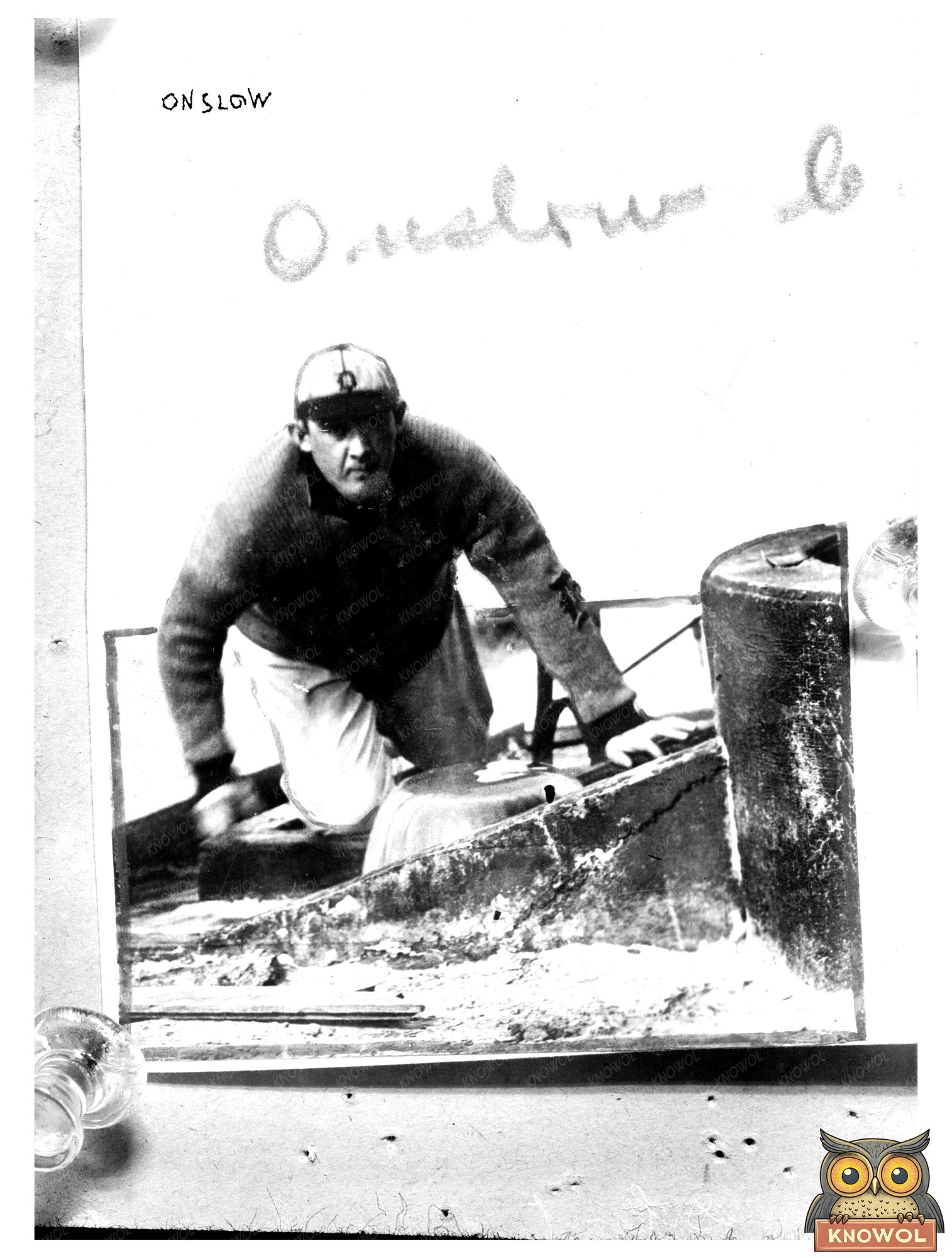 1912 Detroit Baseball Star: Jack Onslow Portrait