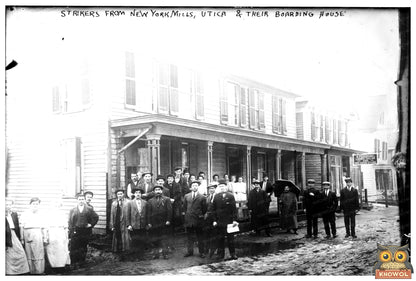 “Historic Strikers Rally at New York Mills Boarding House”