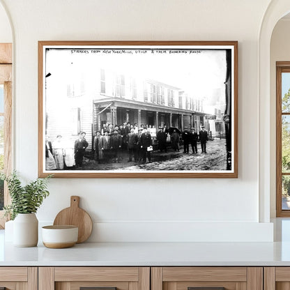 “Historic Strikers Rally at New York Mills Boarding House”