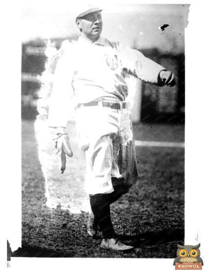 1912 Detroit Baseball Star Hub Pernoll Portrait
