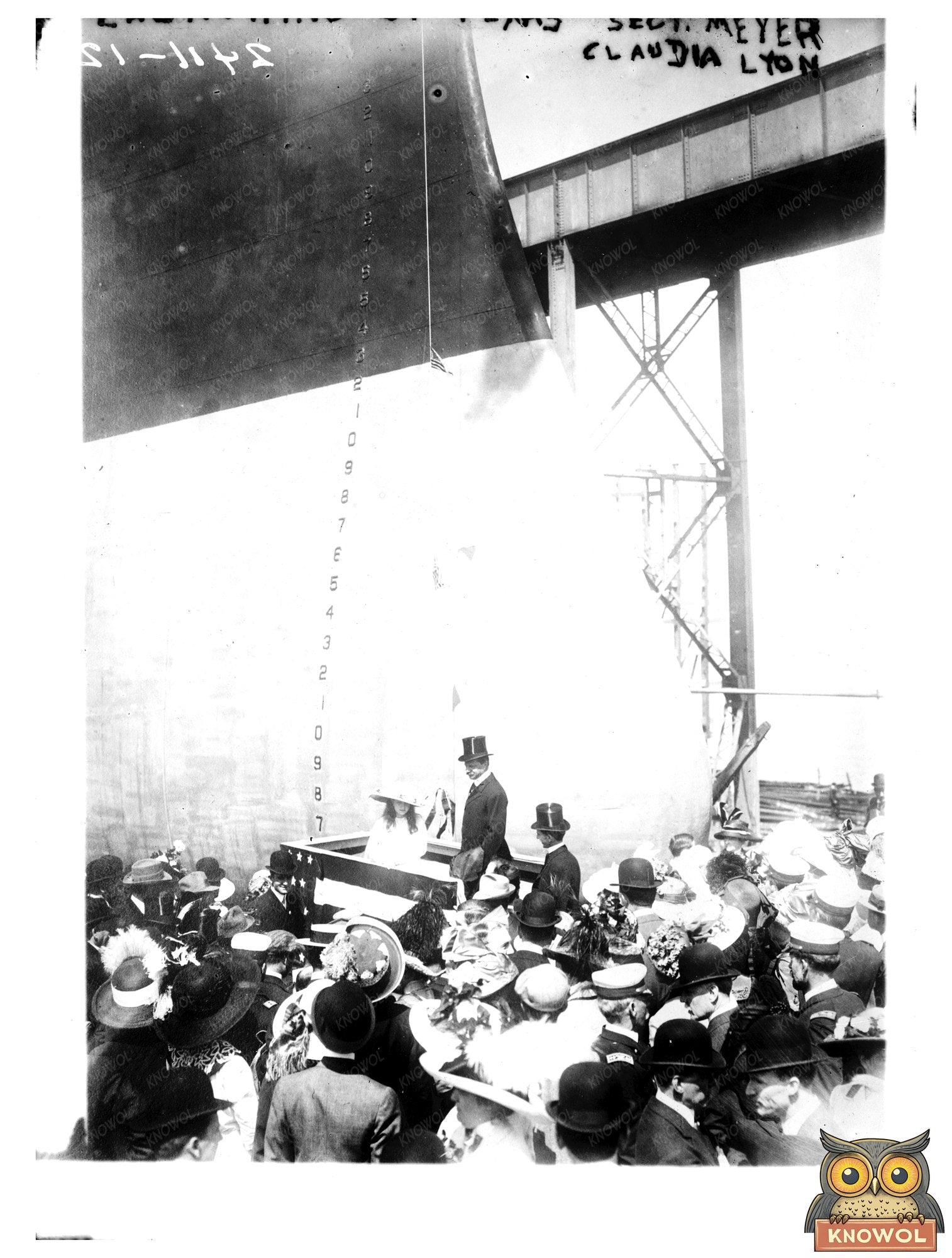 Historic Launch of USS Texas, May 1912