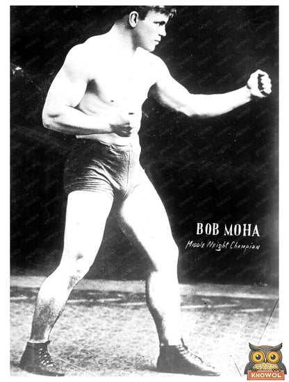1920 Middleweight Champion Bob Moha in Action