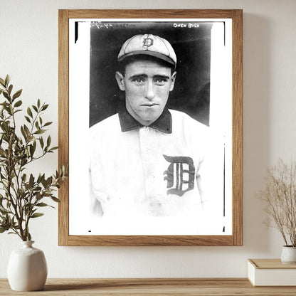1910 Detroit Baseball Star: Owen Donie Bush Portrait