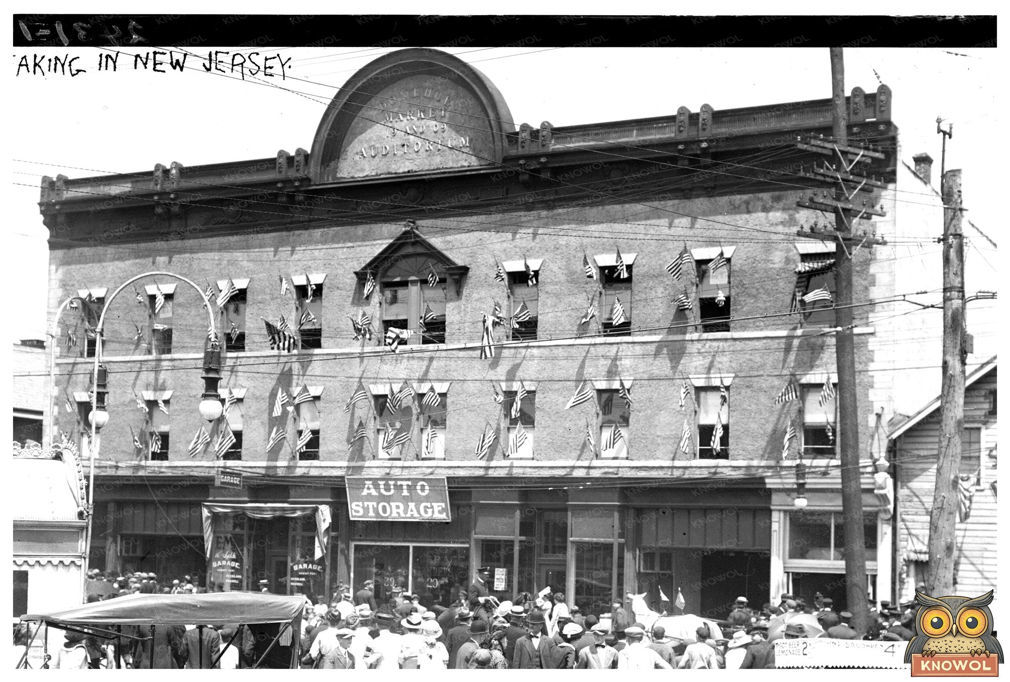 Theodore Roosevelt Rousing Crowd in New Jersey, 1910s