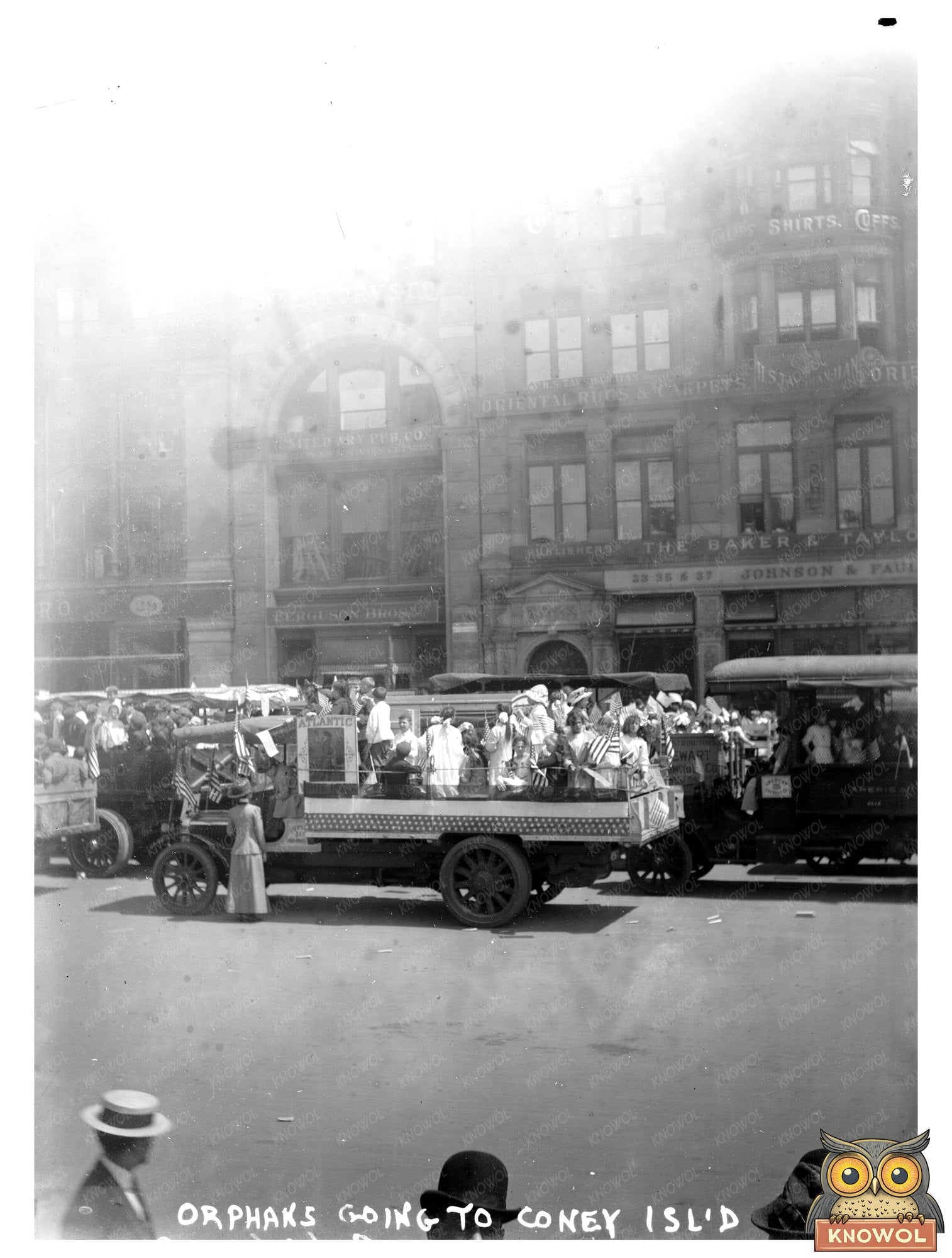 Historic Orphans Journeying to Coney Island, 1910s