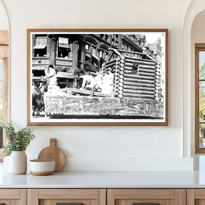 Rochester Centennial: Historic First Log Cabin