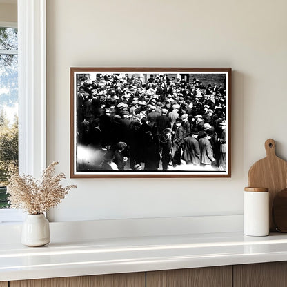 Phil Caley Addressing Crowds at Little Falls Corner