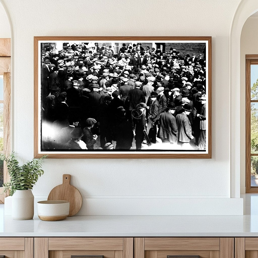 Phil Caley Addressing Crowds at Little Falls Corner