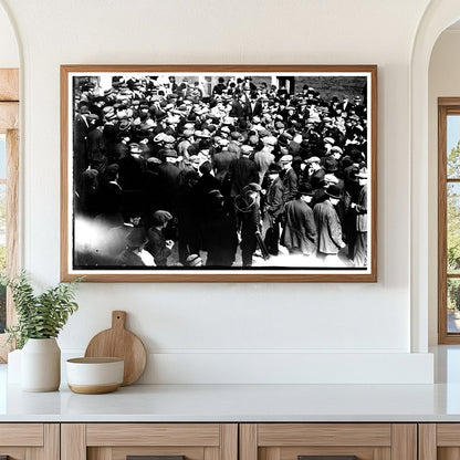 Phil Caley Addressing Crowds at Little Falls Corner