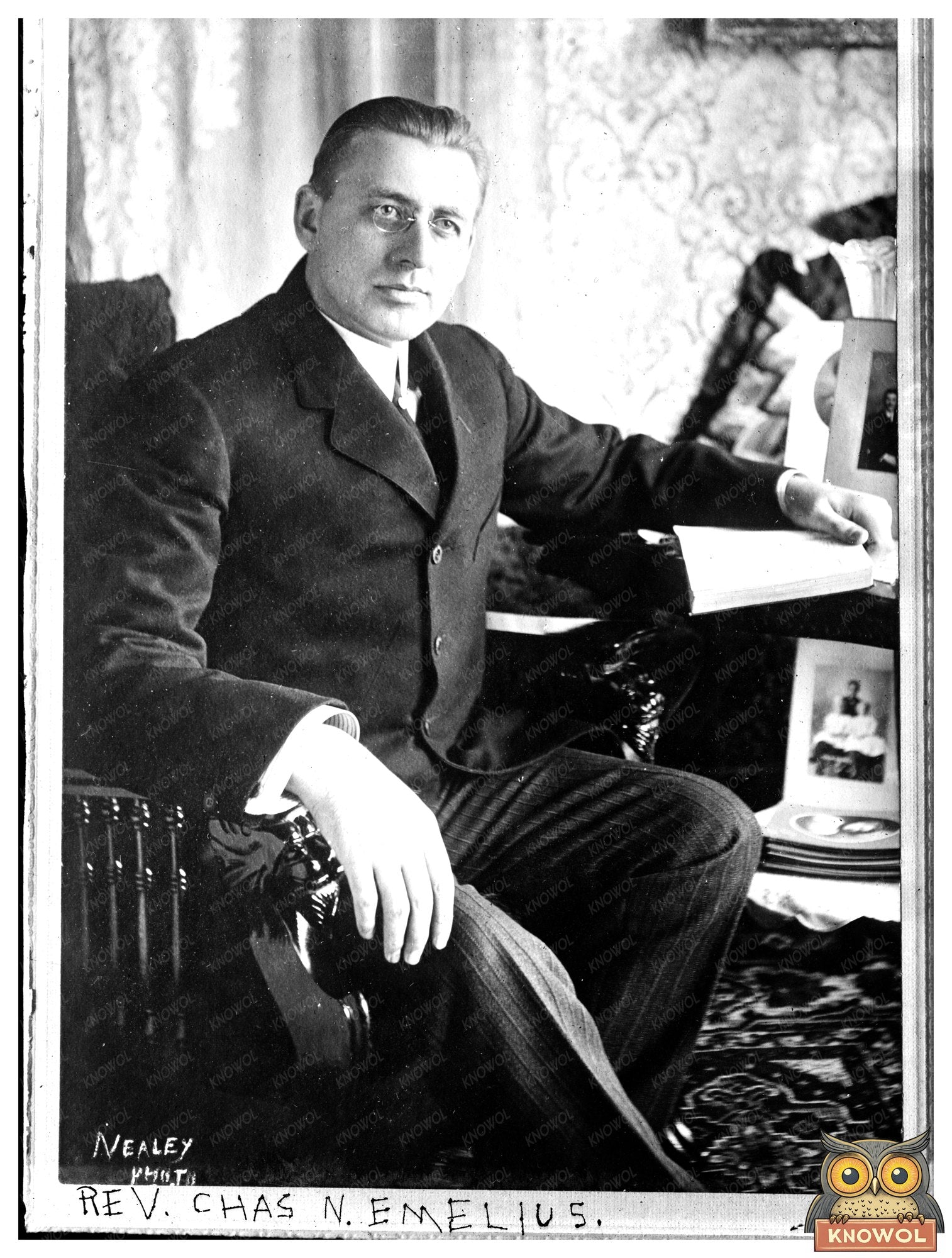 1900s American Reverence: Portrait of a Faith Leader