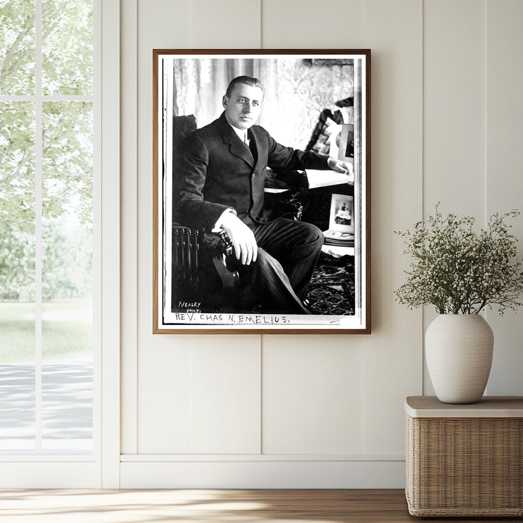 1900s American Reverence: Portrait of a Faith Leader