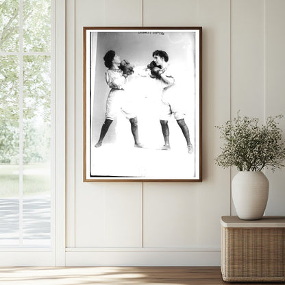 1910s Boxing Match: Bold Bennett Sisters Battle