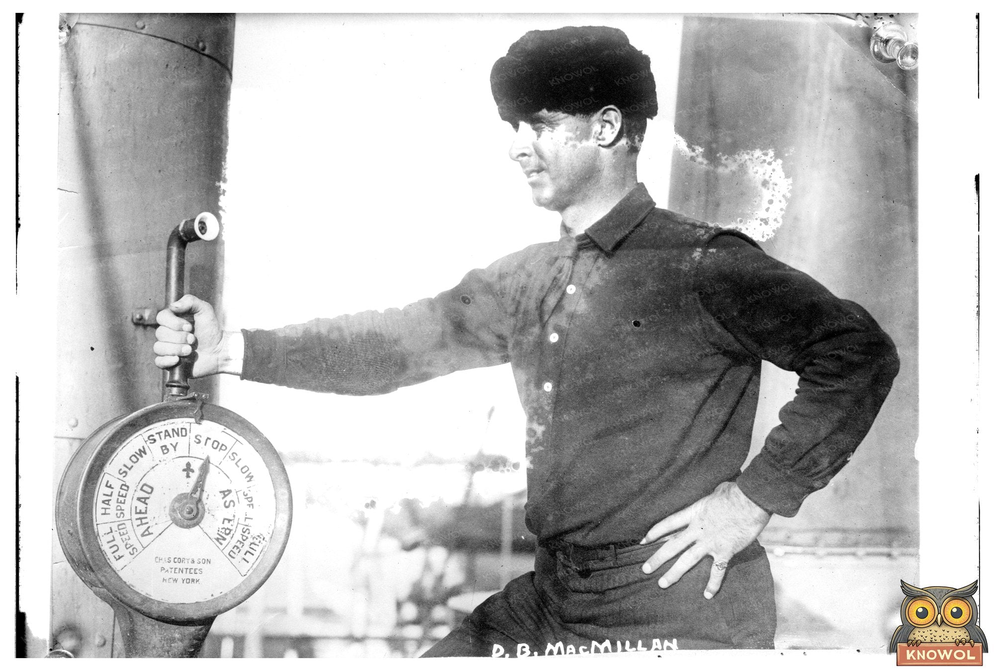 **Arctic Explorer Portrait: D.B. MacMillan, 1910s**