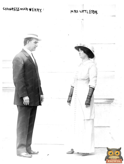 1912 Portrait of Congressman and Mrs. Littleton