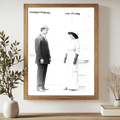 1912 Portrait of Congressman and Mrs. Littleton