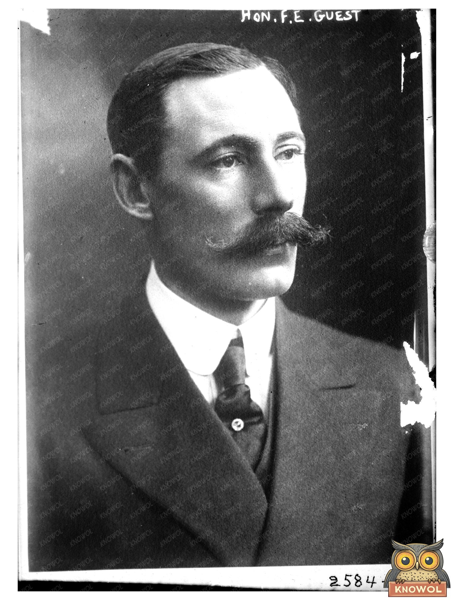 Early 20th-Century Political Portrait of F.E. Guest