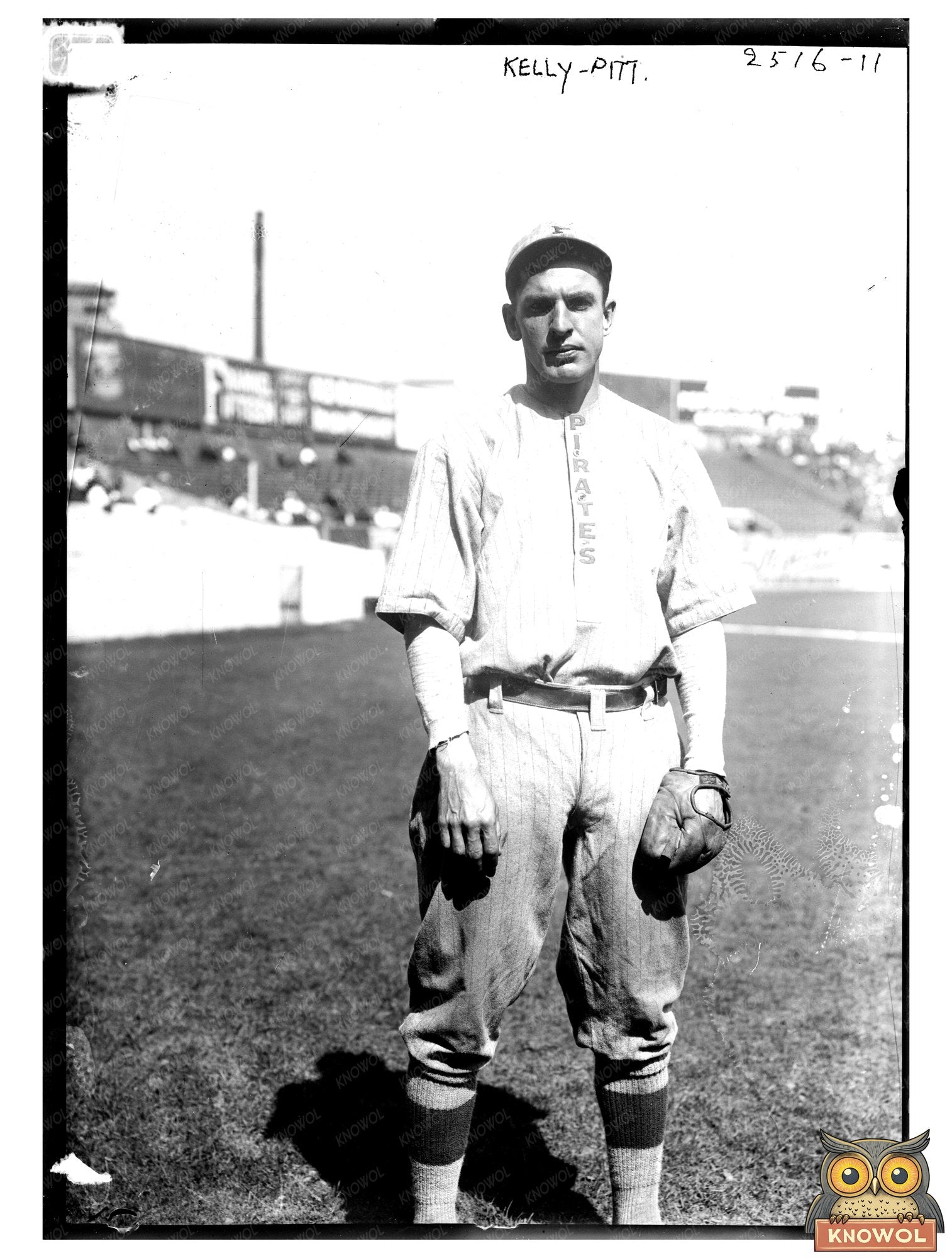 Pittsburgh Outfielder at Historic Polo Grounds, 1912